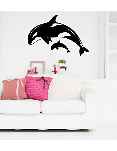 Orca Killer Whale Vinyl Wall Words Decal Sticker Graphic