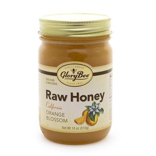 GloryBee Orange Blossom Raw California Honey  18 Ounce