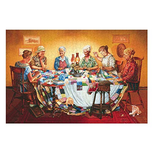 500 Piece Wooden Jigsaw Puzzle A Quilting Party Large Puzzle Game for Adults and Teenagers 500 Piece Wooden Jigsaw Puzzle A Quilting Party Large Puzzle Game for Adults and Teenagers