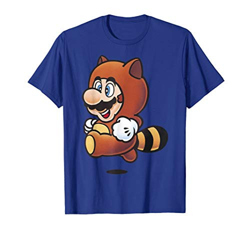 Nintendo Super Mario Tanooki Suit Jump Graphic T-Shirt
