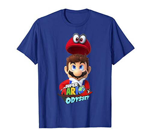 Super Mario Odyssey Game Logo Cappy Mario Graphic T-Shirt Super Mario Odyssey Game Logo Cappy Mario Graphic T-Shirt