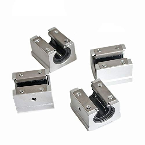 4Pcs SBR20UU Slide Linear Bearing Slide Block for SBR20 20mm Linear Guide Rail  Motion Bearing Solide Block Unit SBR Series