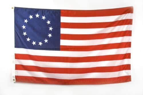Betsy Ross - 3 ft x 5 ft Nylon Flag  Sewn and Embroidered