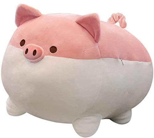 SHINUOER 15.7 inch Pink Stuffed Animal Pet Pig Plush Toy Anime Kawaii Cute Plush Soft Pillow Stuffing Plush Toy Gifts for Boys Girls