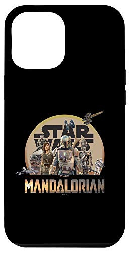 iPhone 12 Pro Max Star Wars  The Mandalorian Group Shot Golden Sun Logo Case