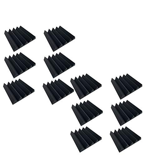 JYS Apparel 12 Pack Acoustic Foam Bass Trap Studio Foam  SoundProof Padding Panels Noise Dampening Wall Corner Block Finish for Studios Home and Theater  C