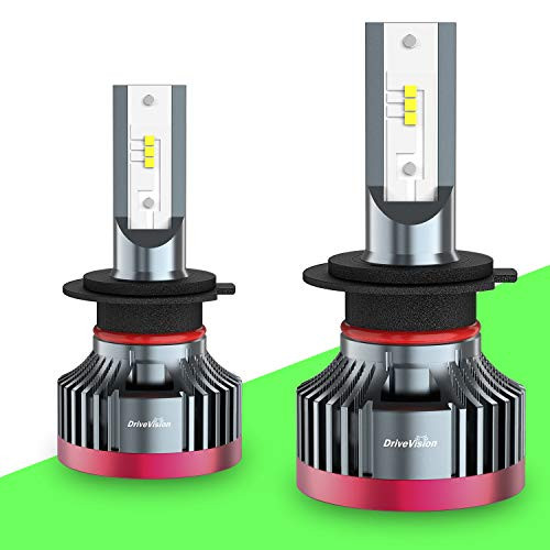 DriveVision H7 LED Headlight BulbS  6000 Lumens 6000K Xenon-White  Superbright DX3000 Series