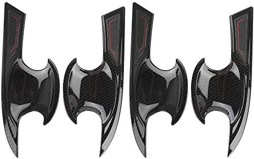 Weishine - 10th gen Civic ABS Exterior Door Handle Bowl Cover Trims for Honda Civic 2016 2017 2018 2019 2020  Carbon fiber  Hand bowl