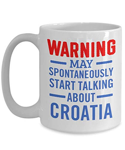 Funny Croatia Mug Croatian Coffee Mugs Gift Gifts Camp Large Coffee Mugs 11 Ounce Ceramic Cup Suitable for Dishwasher and Microwave