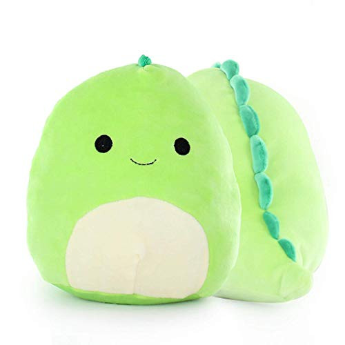 Plushie Cute Dinosaur Stuffed Animals Plush Toy Pillow Doll Plush Baby Dinosaur Plush Stuffed Toy Soft Lumbar Back Cushion Great Gift for Kids  Green