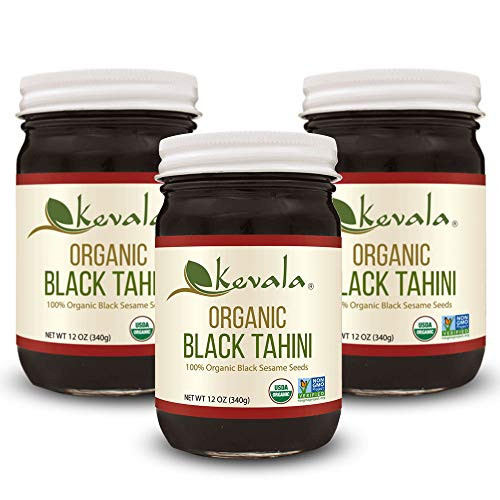 Kevala Organic Black Sesame Tahini 12oz  3 Pack