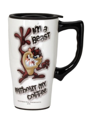 Looney Tunes Taz Travel Mug  One Size  White