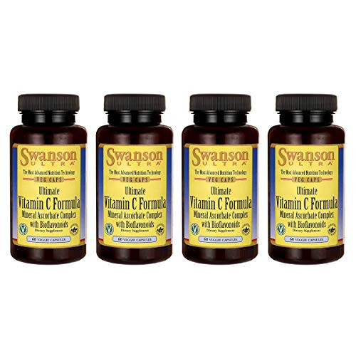 Swanson Ultimate Vitamin C Formula 60 Veg Capsules  4 Pack