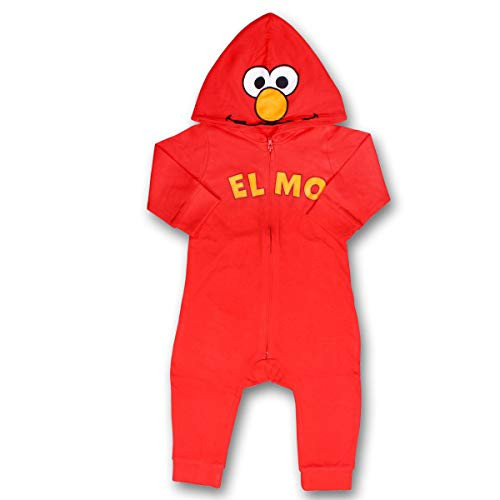 Sesame Street Boy s Elmo Hooded Coverall Onesie 100 percent Cotton Red Size 3T Sesame Street Boy s Elmo Hooded Coverall Onesie 100 percent Cotton Red Size 3T