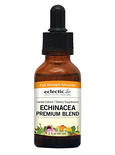 Eclectic Echinacea Premium Blend Glycerite  Orange  2 Fluid Ounce