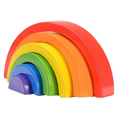 1 Set Rainbow Building Blocks Creative Educational Toys Wooden Nesting Puzzle Blocks Stacker Stacking Balance Game 2 1 Set Rainbow Building Blocks Creative Educational Toys Wooden Nesting Puzzle Blocks Stacker Stacking Balance Game 2