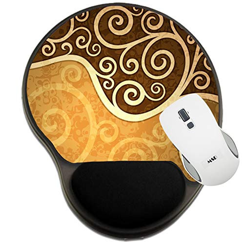 MSD Mousepad Wrist Rest Protected Mouse Pads  Mat with Wrist Support  Image ID  24685272 Abstract Vintage Floral Vector Illustration
