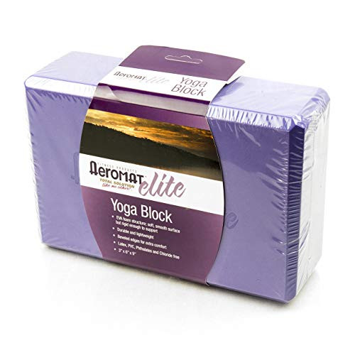 AGM Group AeroMat Yoga Blocks Black  9 in L x6in W x 3in H