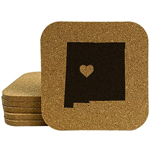 Love New Mexico Coasters - Square Cork - set of 8