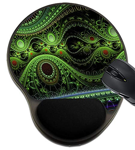 MSD Mousepad Wrist Rest Protected Mouse Pads Mat with Wrist Support  Design for Background Abstract Illustration Design Wallpaper Pattern Fractal Backdrop