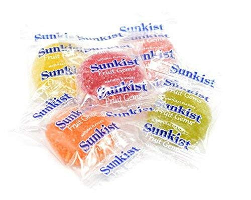 Powernutri - Sunkist Fruit Gems Soft Candy  Five Natural Flavors  2 Pounds