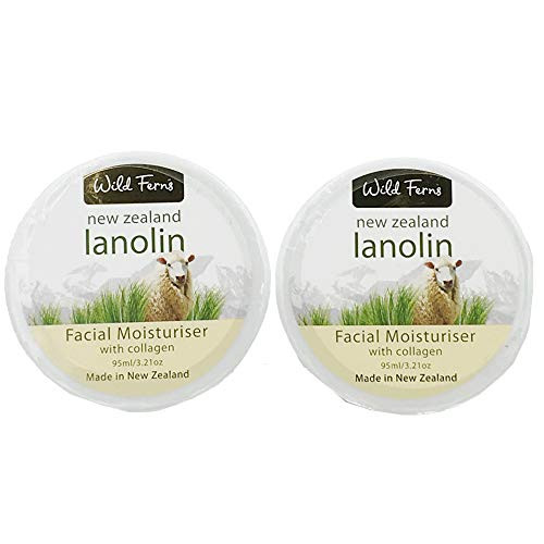Wild Ferns Lanolin and Collagen Facial Moisturizer 2 Pack