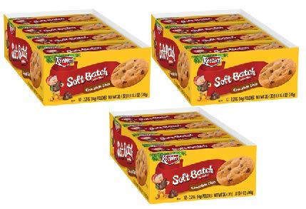 Keebler Soft Batch Chocolate Chip Cookies  2.2 Oz.  12 Count  Pack of 3