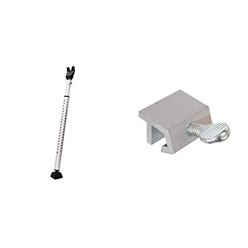 Master Lock 265D Door Security Bar  Pack of 1  White  and  Defender Security U 9819 Sliding Window Security Lock  Economy  Aluminum  Pack of 4