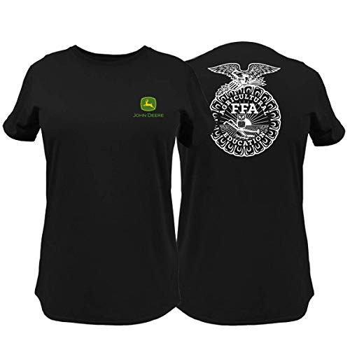 John Deere FFA Ss Tee-Black-L