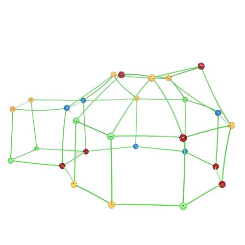 Junglers Kids Construction Fort Building Kit 1set Ultimate Forts Builder Gift Build Making Kits Toys to DIY Building Castles Tunnels Play Tent Rocket Tower Indoor  and  Outdoor