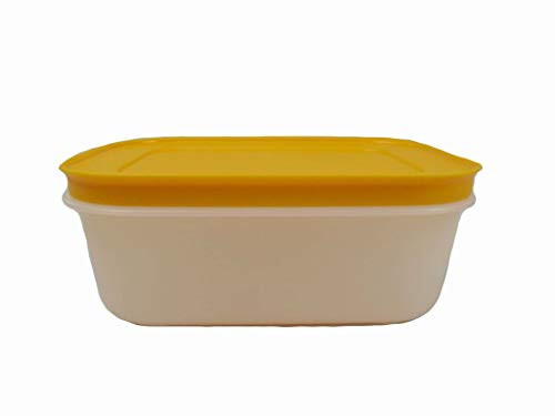 TUPPERWARE Freezing Containers 450 ml Container Freezer Containers in White Orange with Lid