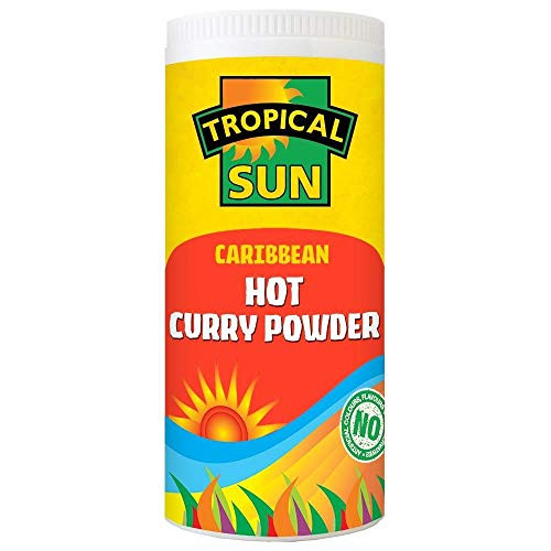 Tropical Sun Caribbean Hot Curry Powder - 100g - Pack of 3