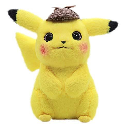 Goldmind11 Detective Pikachu Plush Stuffed Animal Toy Birthday Gifts for Children  Not Vacuum Packed