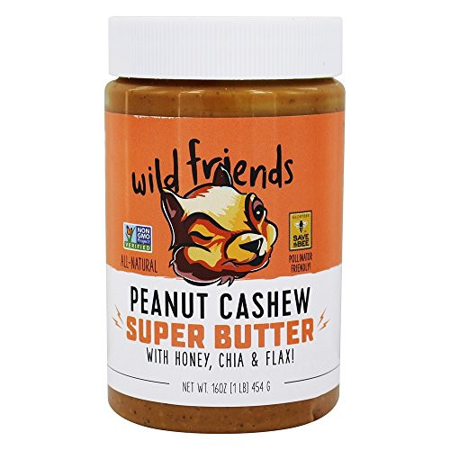 WILD FRIENDS ALL NATURAL PEANUT CASHEW SUPER BUTTER  16 oz.