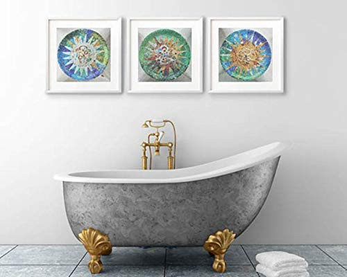 Set of 3 Barcelona Prints  Gaudi  Park Guell  Travel Art  Barcelona Art  Catalonia Art  Antonio Gaudi  Set of 3 Prints  Barcelona Wall Art