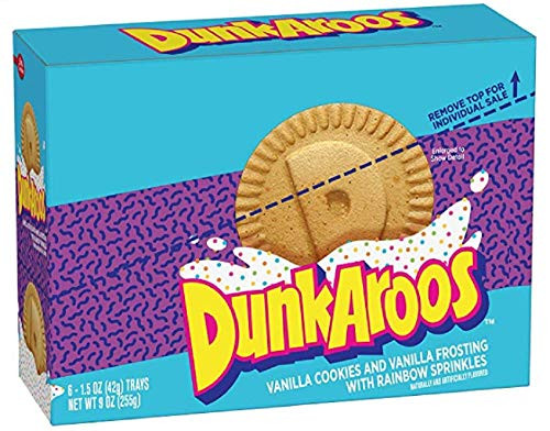 Betty Crocker Dunkaroos Vanilla Cookies  and  Vanilla Frosting  6 Count