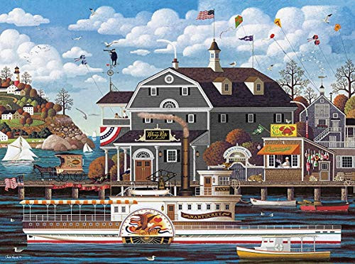 Charles Wysocki - Fairhaven by The Sea Puzzles for Adults  300 Piece Kids Jigsaw Puzzles Game Toys Gift for Children Boys and Girls  10 inch x 15 inch