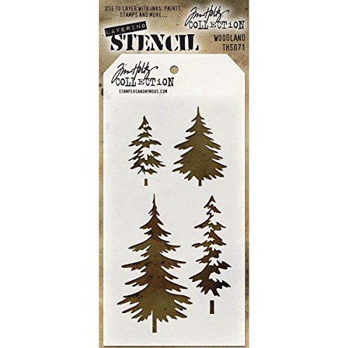 Stampers Anonymous Ths071 Tim Holtz Layered Stencil, Multi-colour, 4.125 x