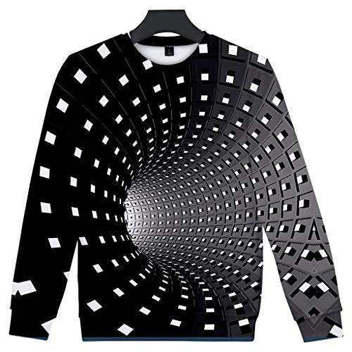 Men s 3D Printing Tees Shirt Tops Plus Size Casual Long Sleeve Crew Neck Blouse S-4XL Black Men s 3D Printing Tees Shirt Tops Plus Size Casual Long Sleeve Crew Neck Blouse S-4XL Black