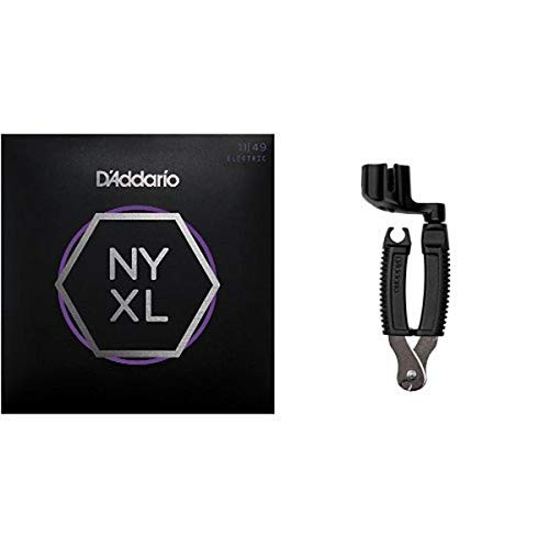 D Addario NYXL1149 Electric Guitar Strings  Medium  11-49 and Pro-Winder String Cutter Bundle