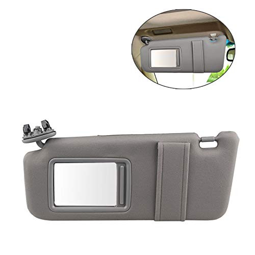 VANJING Compatible with Sun Visor Toyota Camry and Camry Hybrid 2007 2008 2009 2010 2011 Without Sunroof Left Driver Side Gray Replaces 7432006780B0