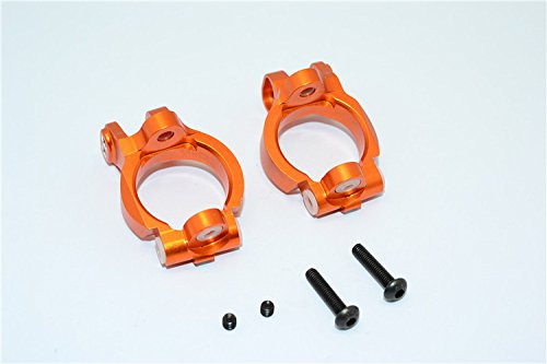 Aluminum Front C-Hub Caster Block Steering Knuckle Carrier-1PR Set for 1 10 Yeti AX80106 Orange