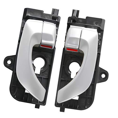 POLEMOTOR Inner Interior Door Handle Driver Passenger Side Black 82651-3K000 82610-3K020 Compatible for Hyundai Sonata 2005-2010