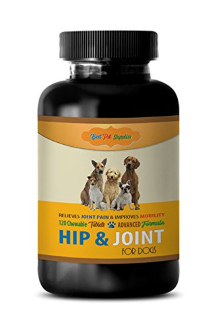 BEST PET SUPPLIES LLC Dog Bone Support - Natural Hip and Joint Complex - Dogs Formula - Premium Treats - chondroitin for Dogs - 120 Chews 1 Bottle BEST PET SUPPLIES LLC Dog Bone Support - Natural Hip and Joint Complex - Dogs Formula - Premium Treats - chondroitin for Dogs - 120 Chews 1 Bottle