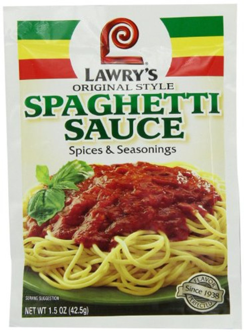 Lawry s Spaghetti Sauce Spice  and  Seasonings  Original Style  1.5-Ounce Packets  5 Pack