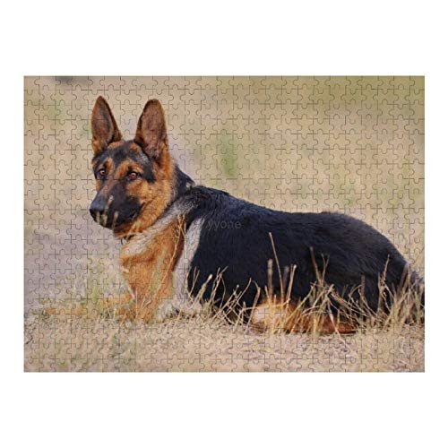 500 Piece Jigsaw Puzzle  German Shepherd Dog Lying  Puzzles for Adults 500 Piece  Jigsaw Puzzles for Child  Adults Home Decor