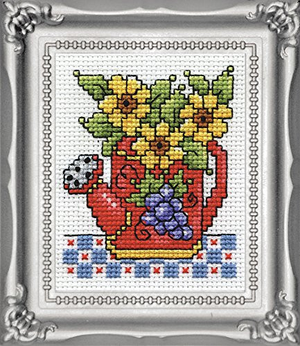 Design Works Crafts Watering Can Counted Cross Stitch Kit, 2 by 3"