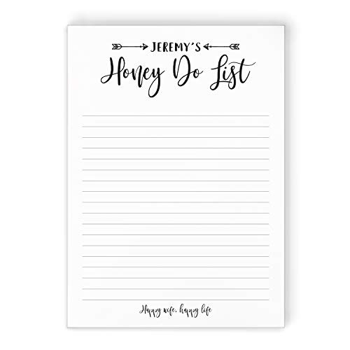 HONEY DO NOTEPAD - Personalized Husband To-Do List Stationery Funny Reminder Stationary Gift Note Pad