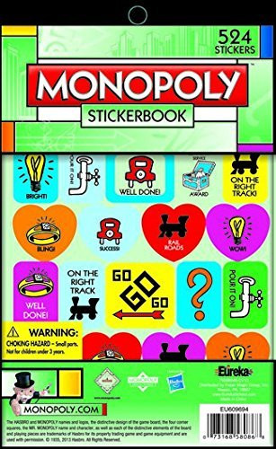Eureka Monopoly Stickerbook, 524 Stickers