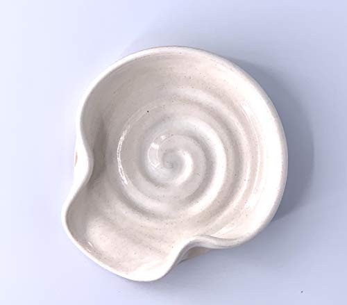 Spoon Rest  Ceramic Spoon Rest in White